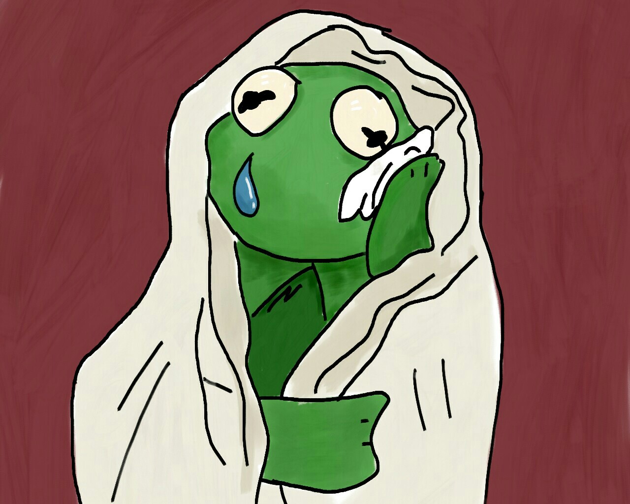 Kermit Meme Drawing