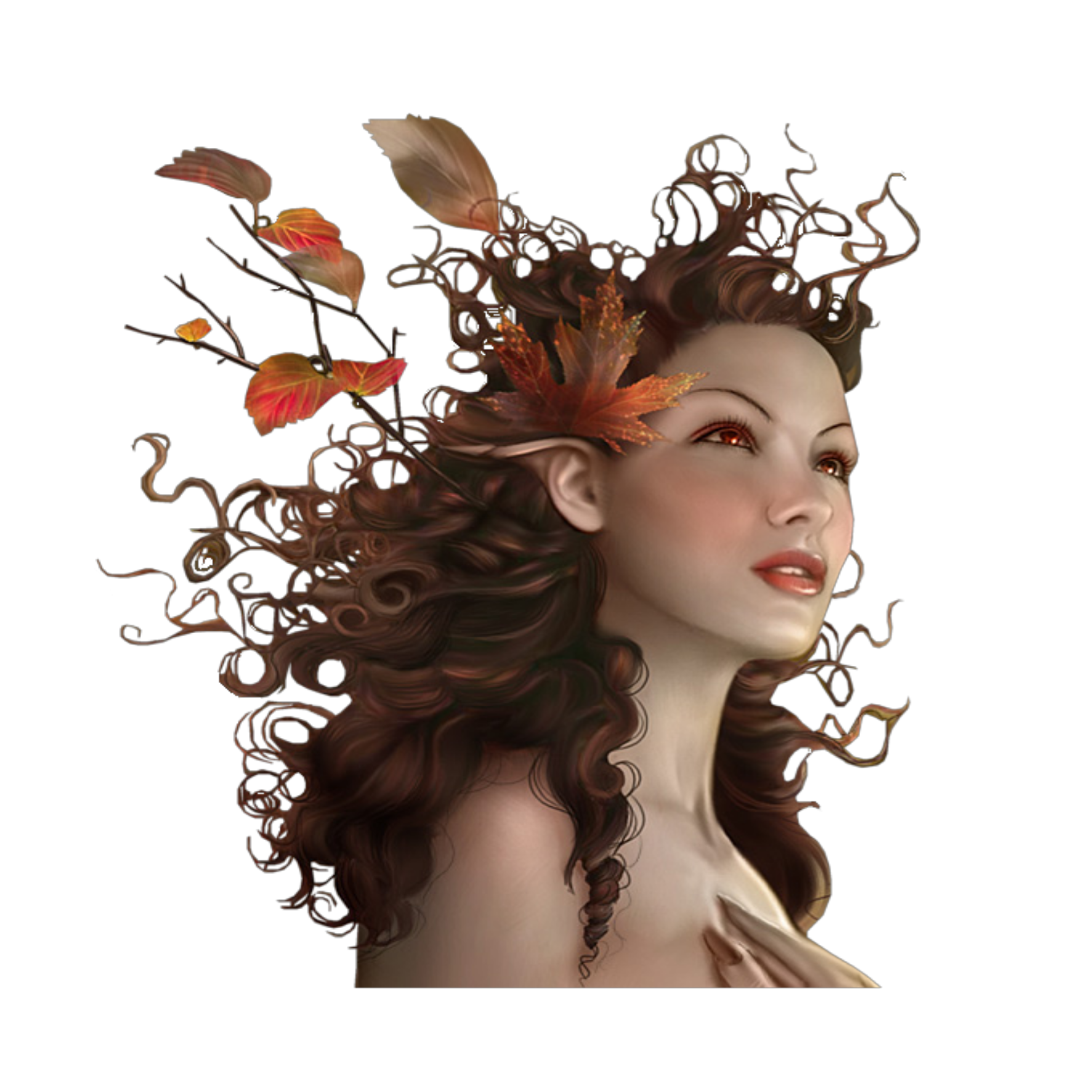 elf-woman-leaves-freetoedit-elf-sticker-by-amberleanne420