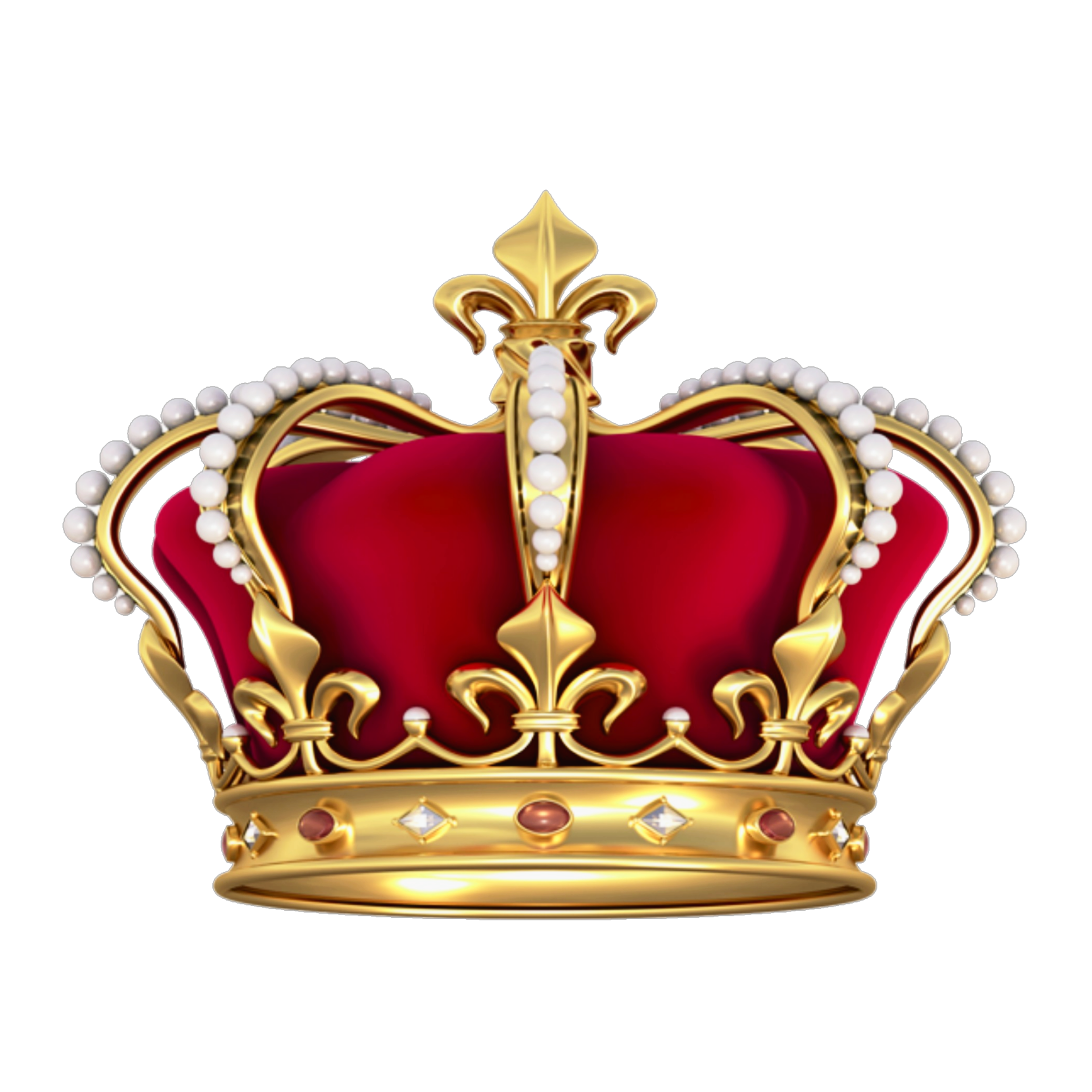corona rey real king theking crown red gold...