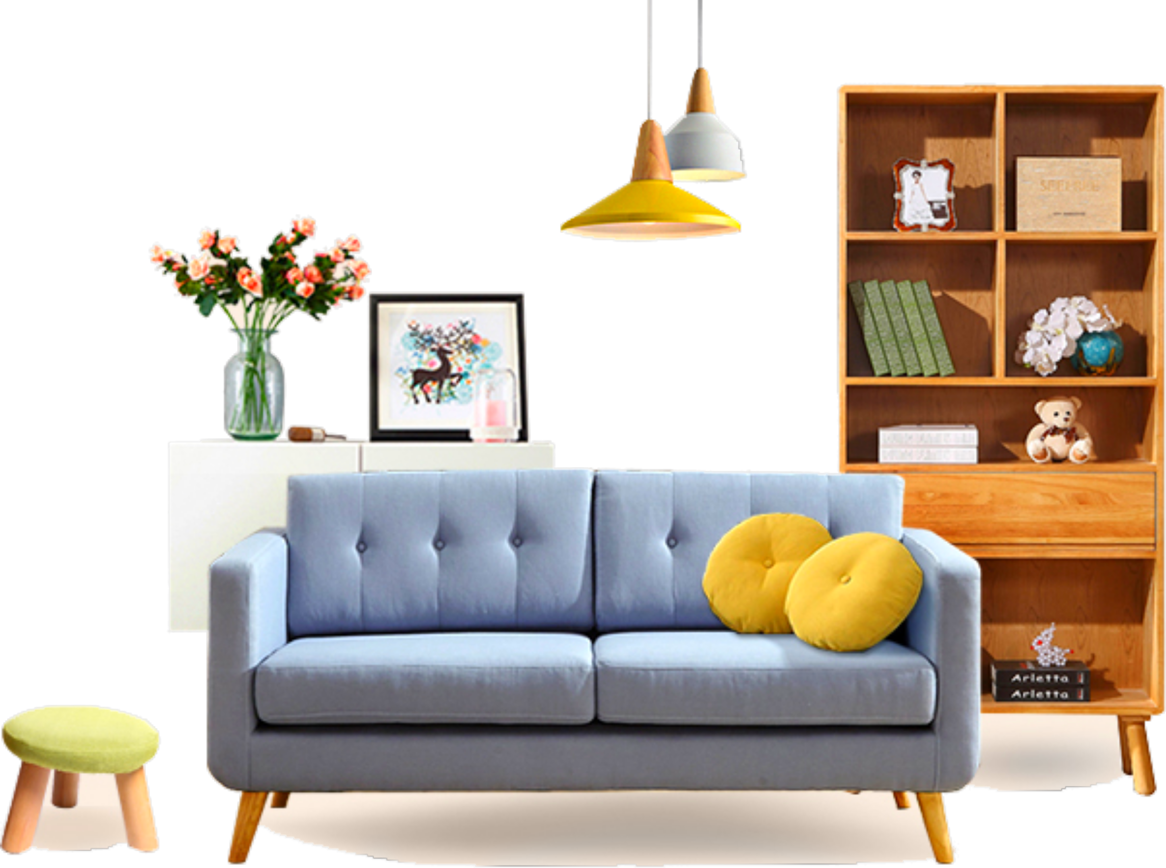 Living Room Furniture And Entertainment Center Png