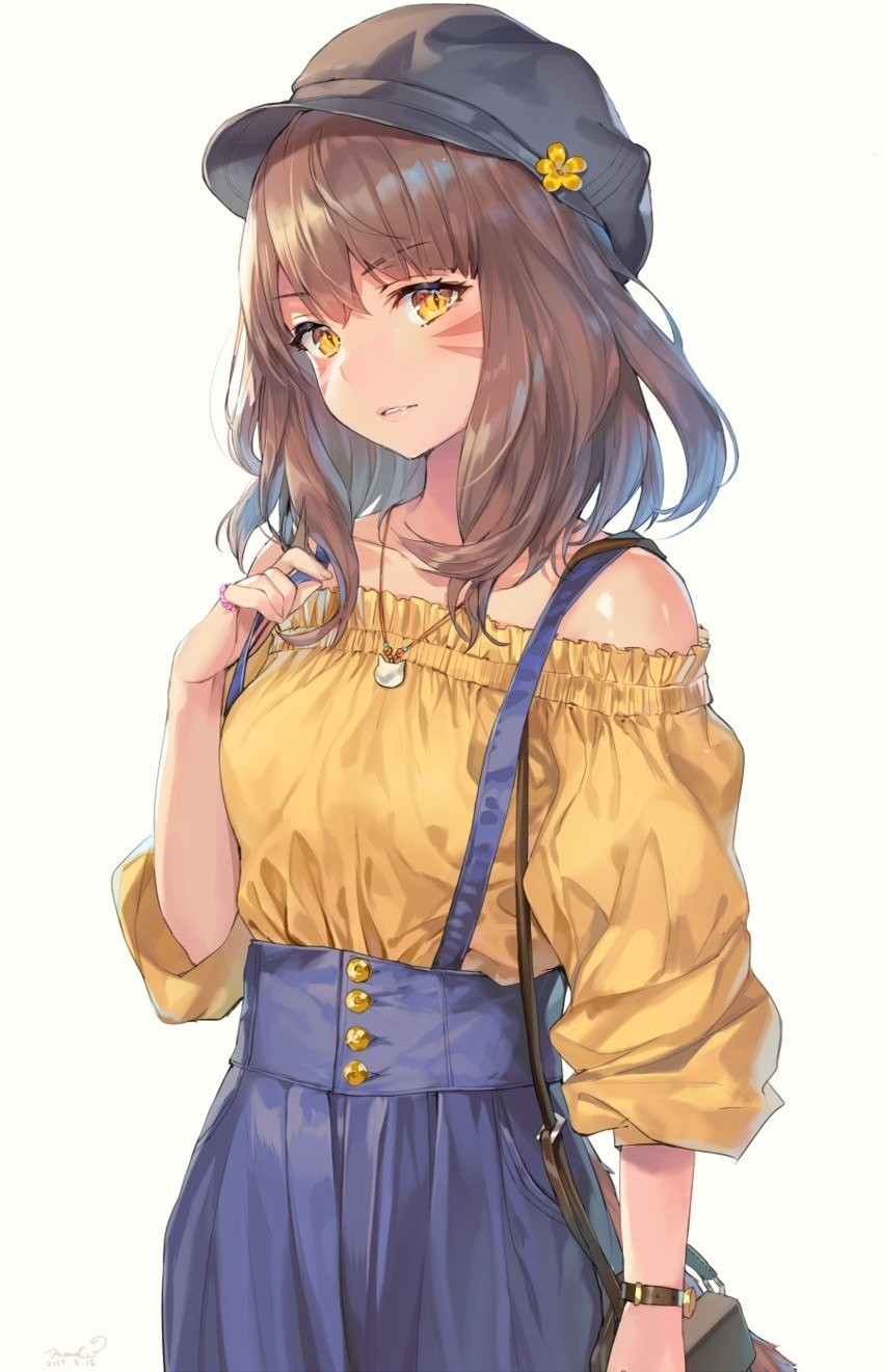 Yellow Anime Girl Aesthetic Otaku Wallpaper