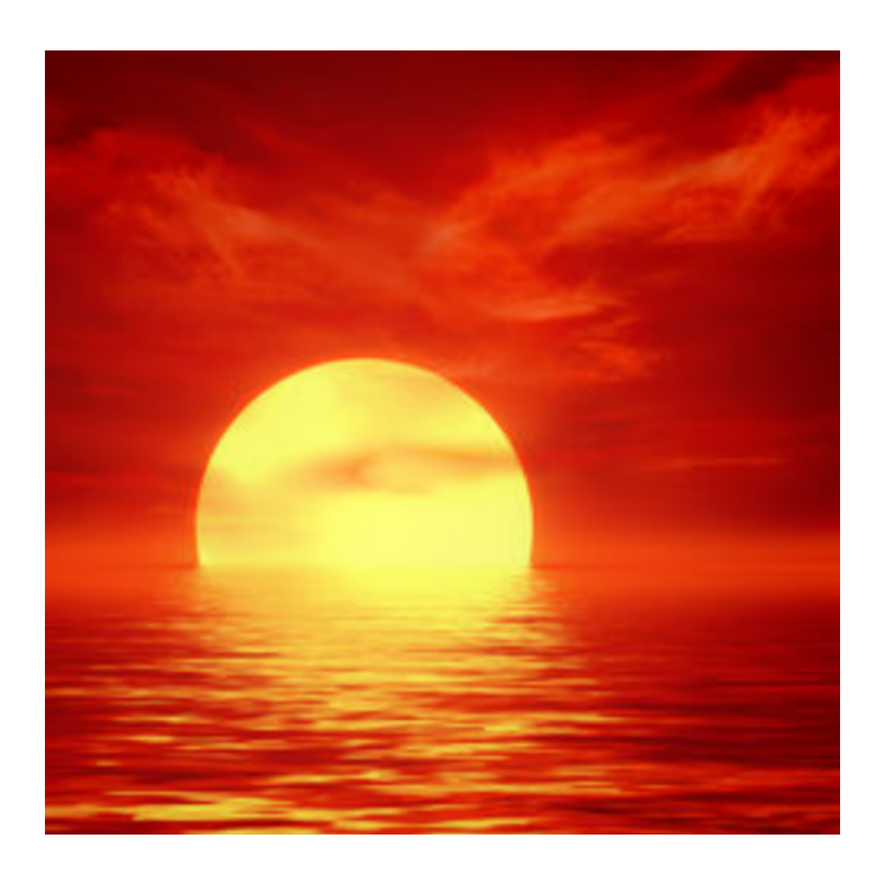 ocean sunrise background overlay sticker by @amberleanne420