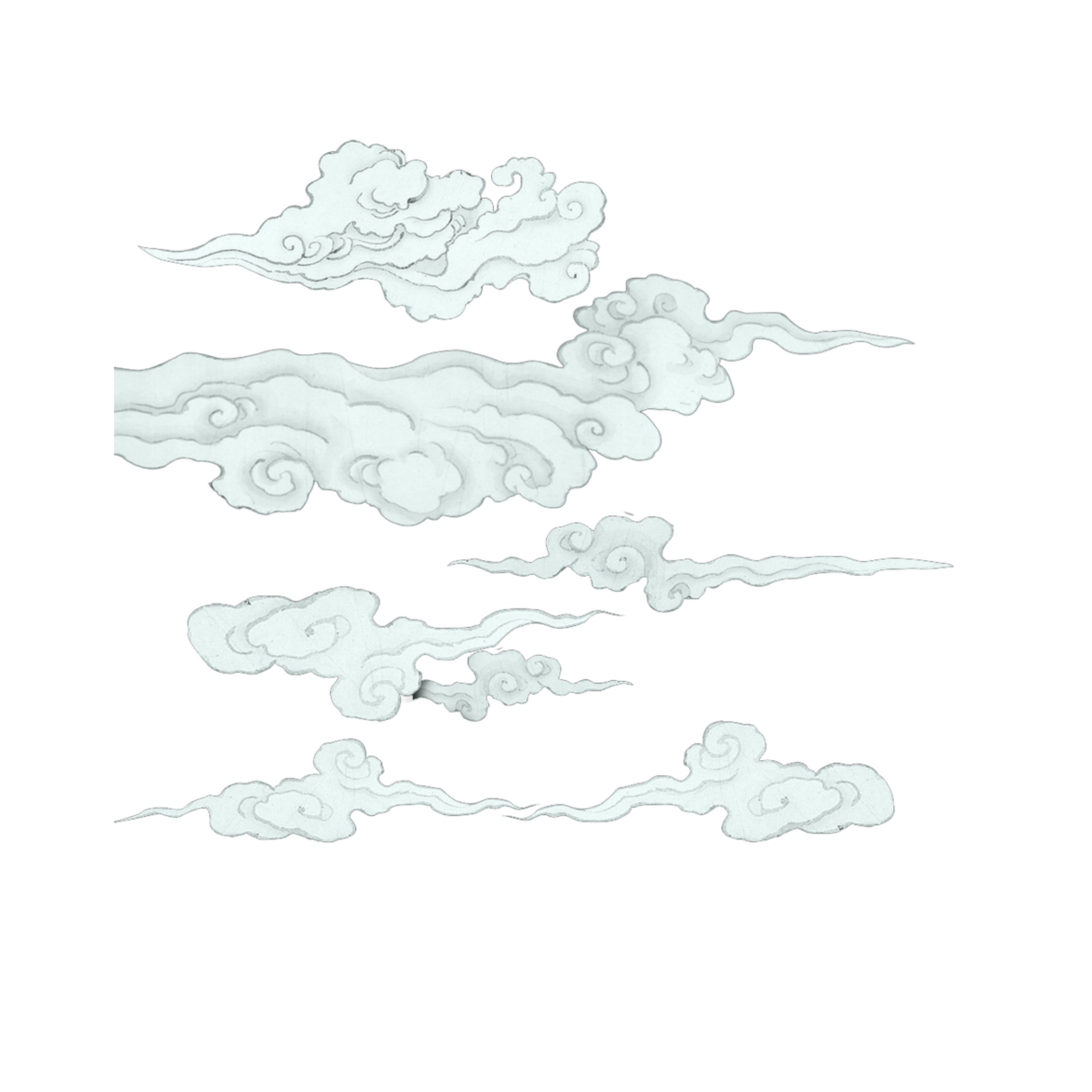 Японские облака. Китайский орнамент облака. Стилизованные облака. Облака рисунок. Китайский узор облака.