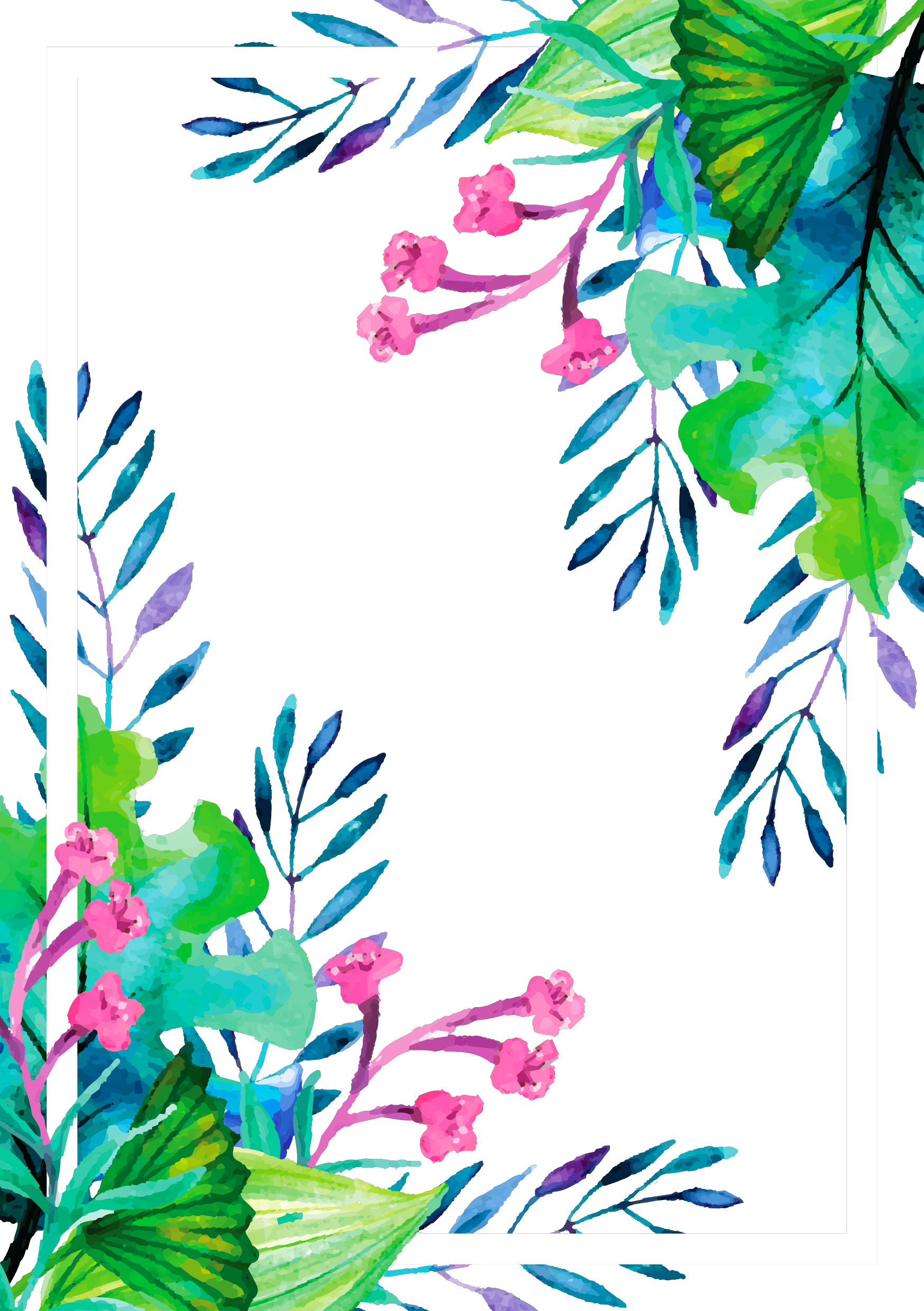 Ftestickers Frame Borders Flowers Sticker By pann70