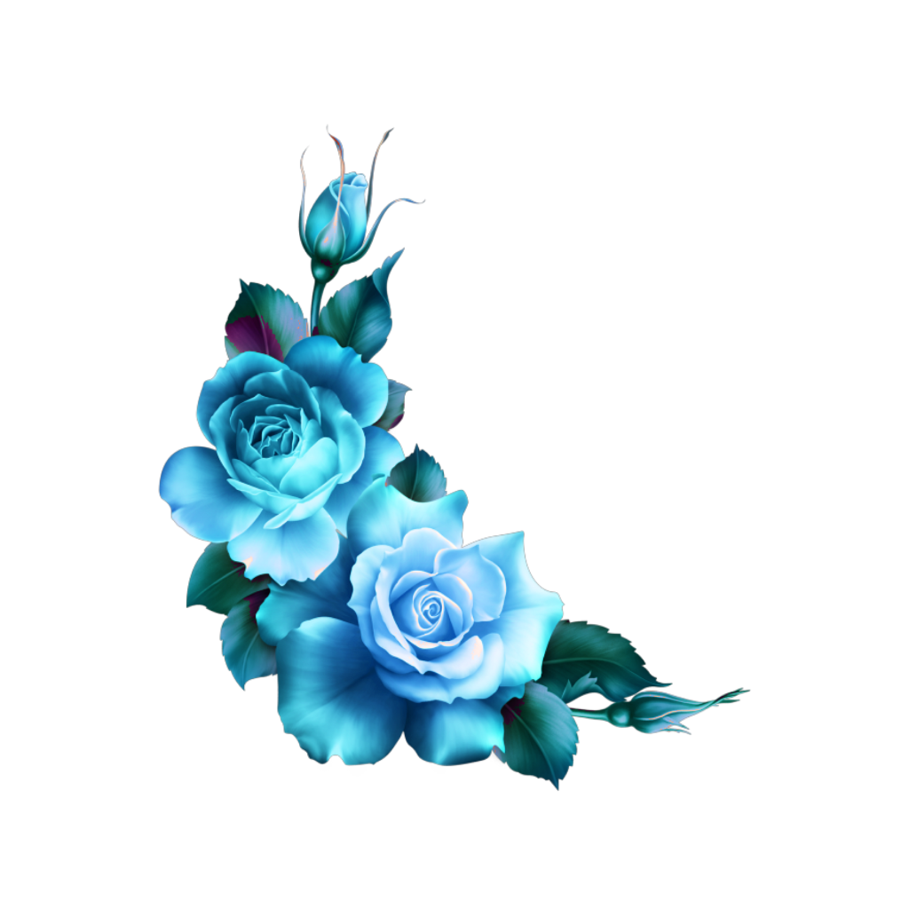 mq blue roses flowers flower rose border borders... 