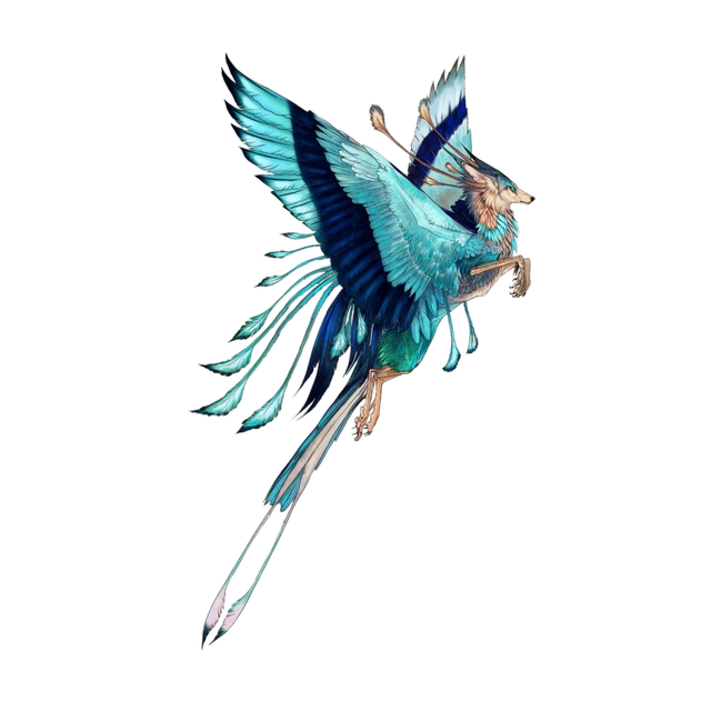 picture Fantasy Wolf With Wings Drawing mq wolf fantasy animal wings blue