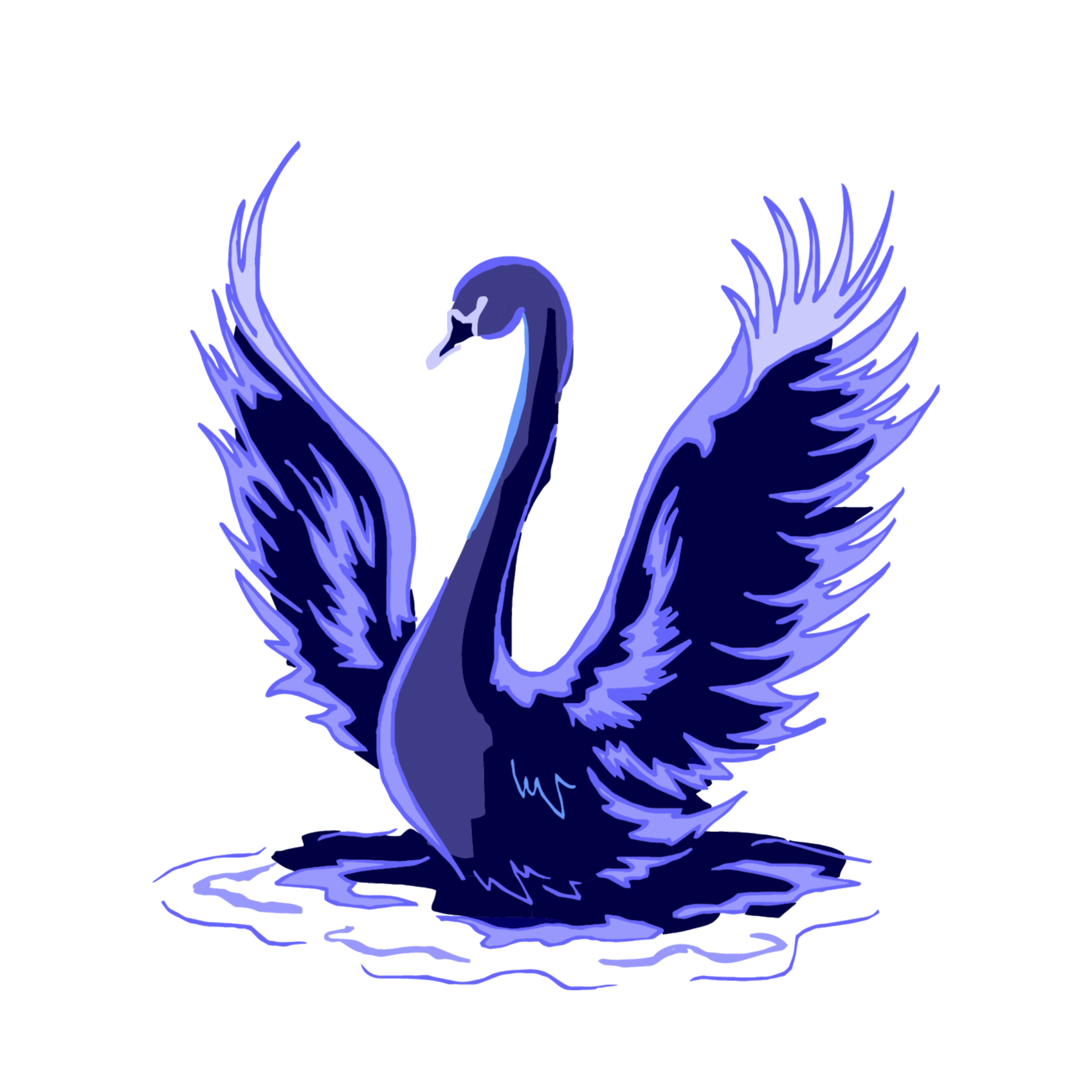 Mq Blue Swan Swans Freetoedit Mq Sticker By Qoutesforlife
