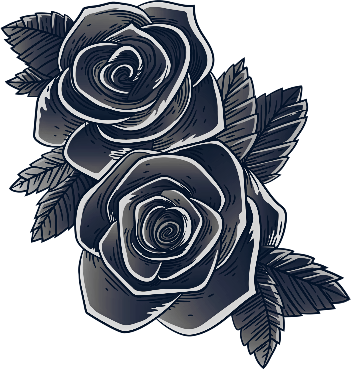 silver silverrose roses rose flower sticker by @donnabrock7