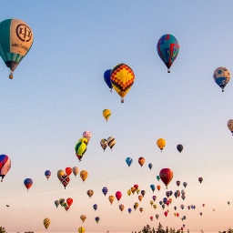 hotairballoon balloons colorful sky beautiful