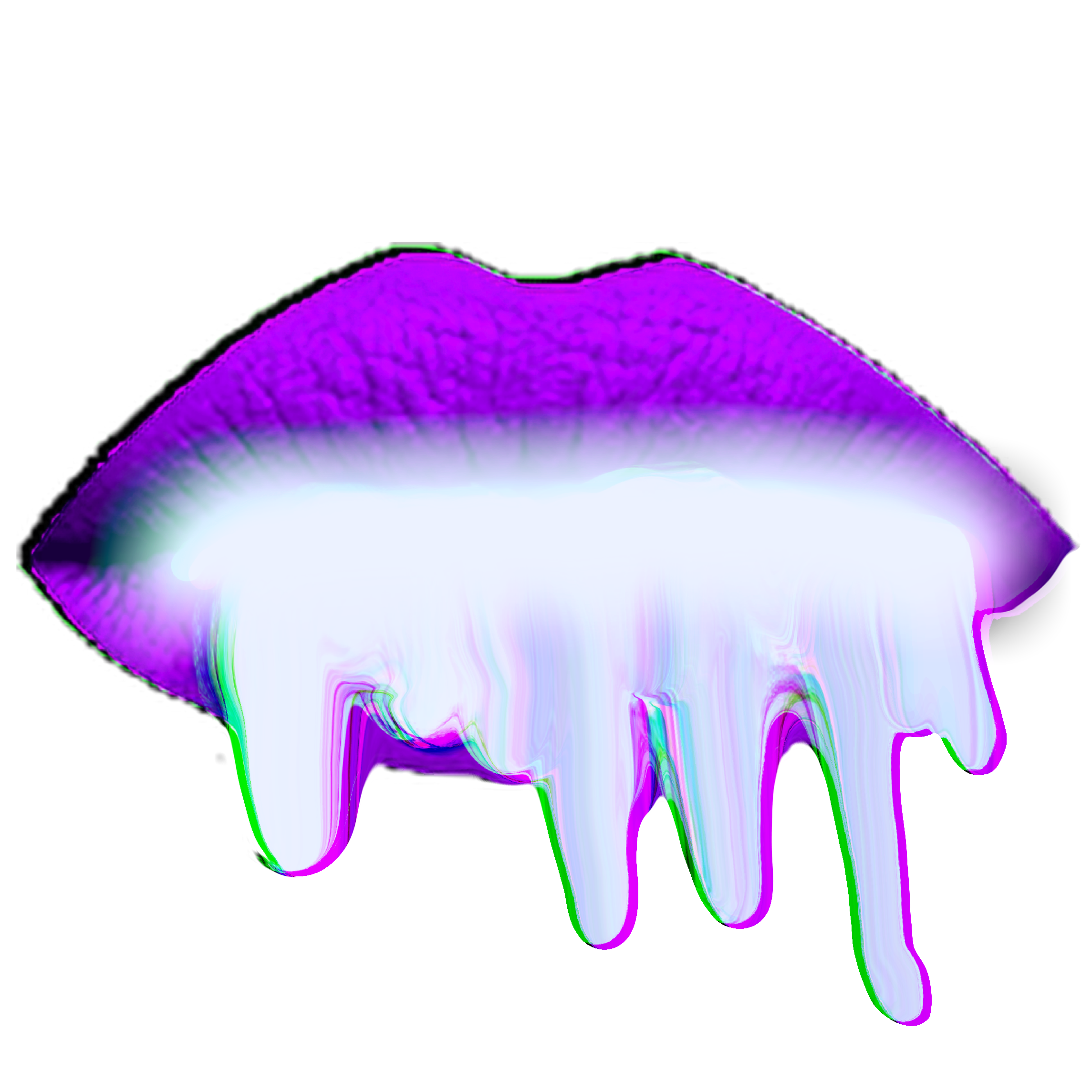 lips purple slime slimeart sticker by @deirdrejillscott