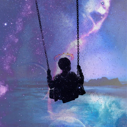 freetoedit space child headontheclouds