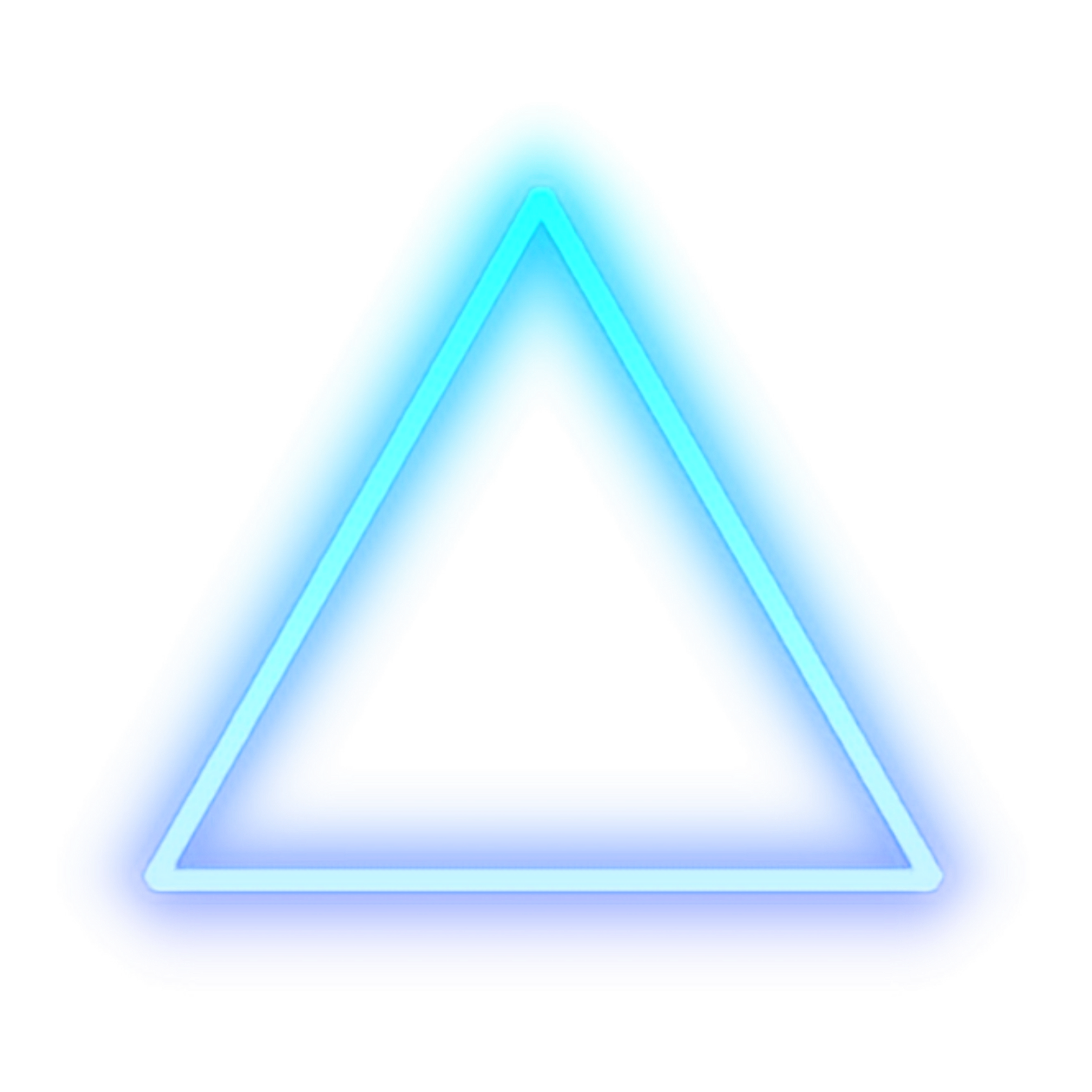 triangle neon blue color sticker by @username250798582013102