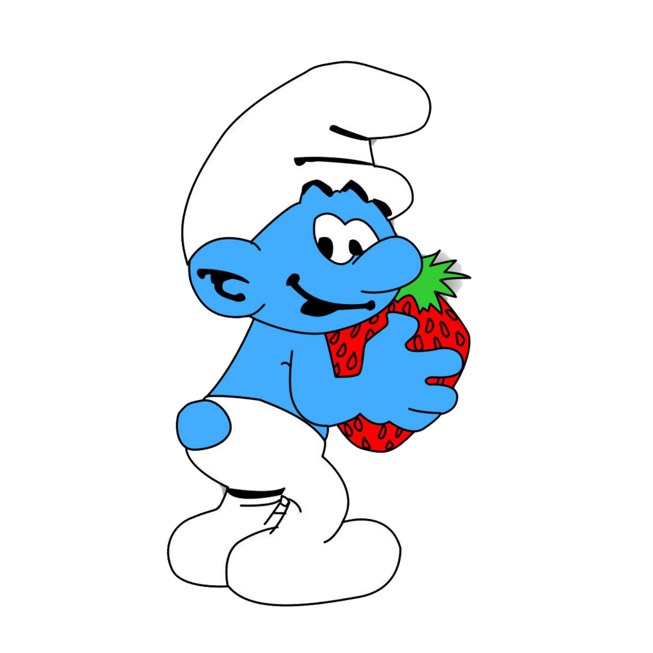Mq Blue Smurf Smurfs Cartoon Sticker By Qoutesforlife