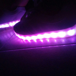 freetoedit remixit ledshoes purple shoes