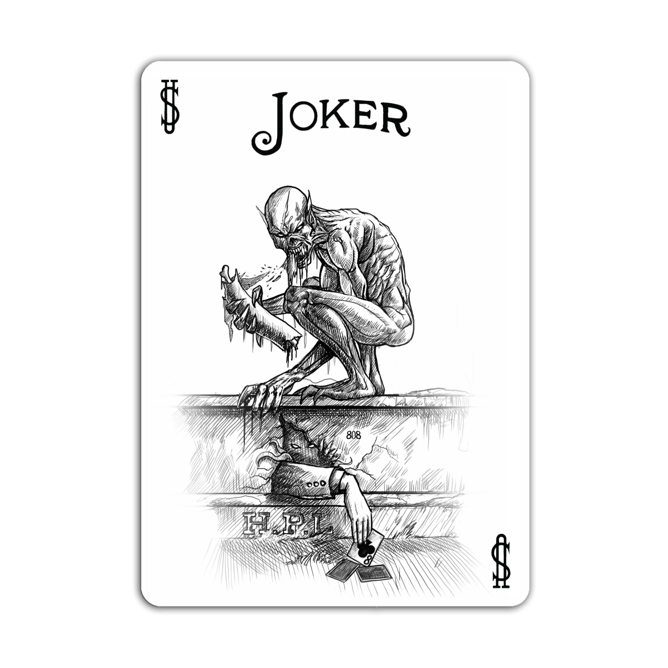 Mq Card Cards Demon Joker Sticker By Marras