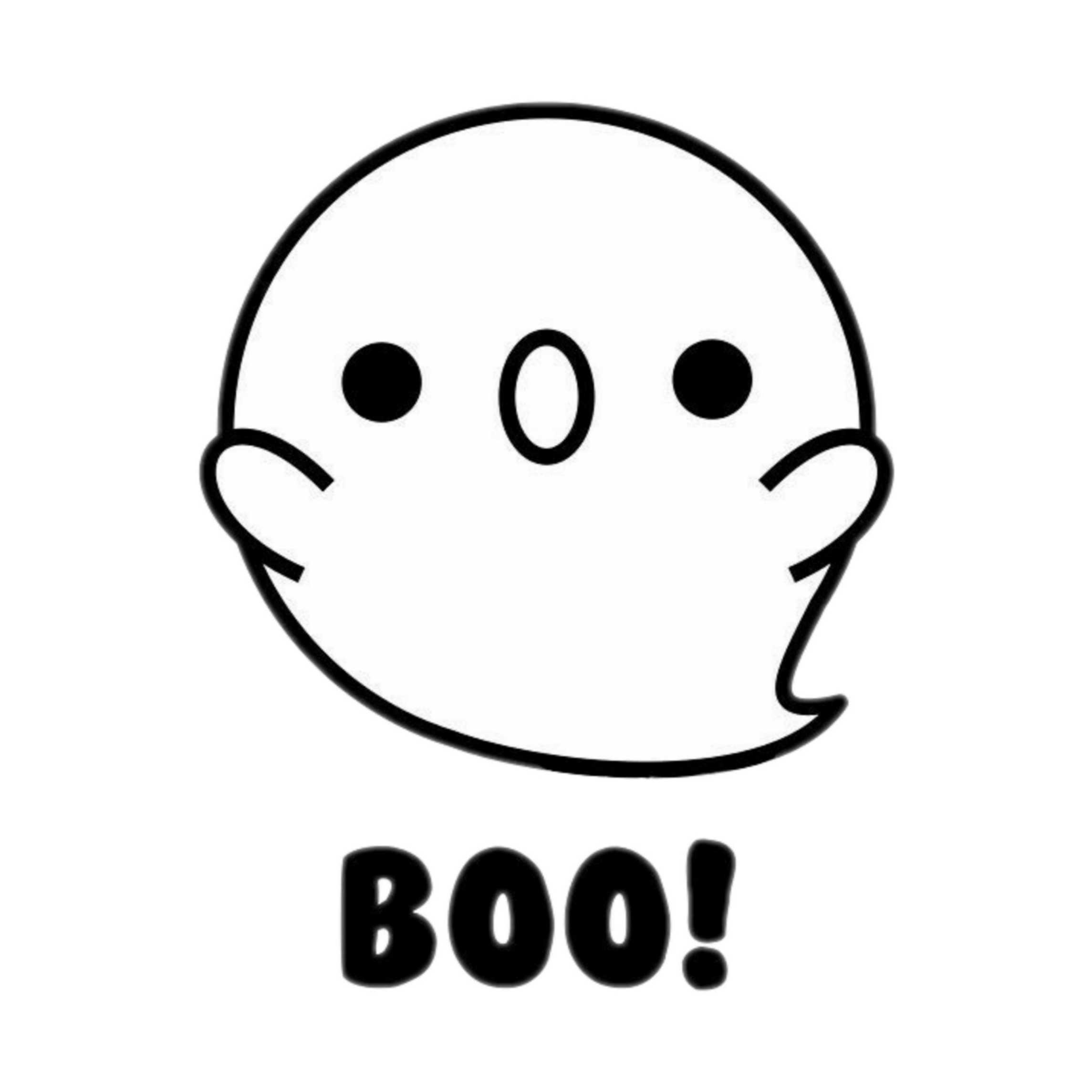 This visual is about kawaii white ghost boo halloween freetoedit #kawaii #w...