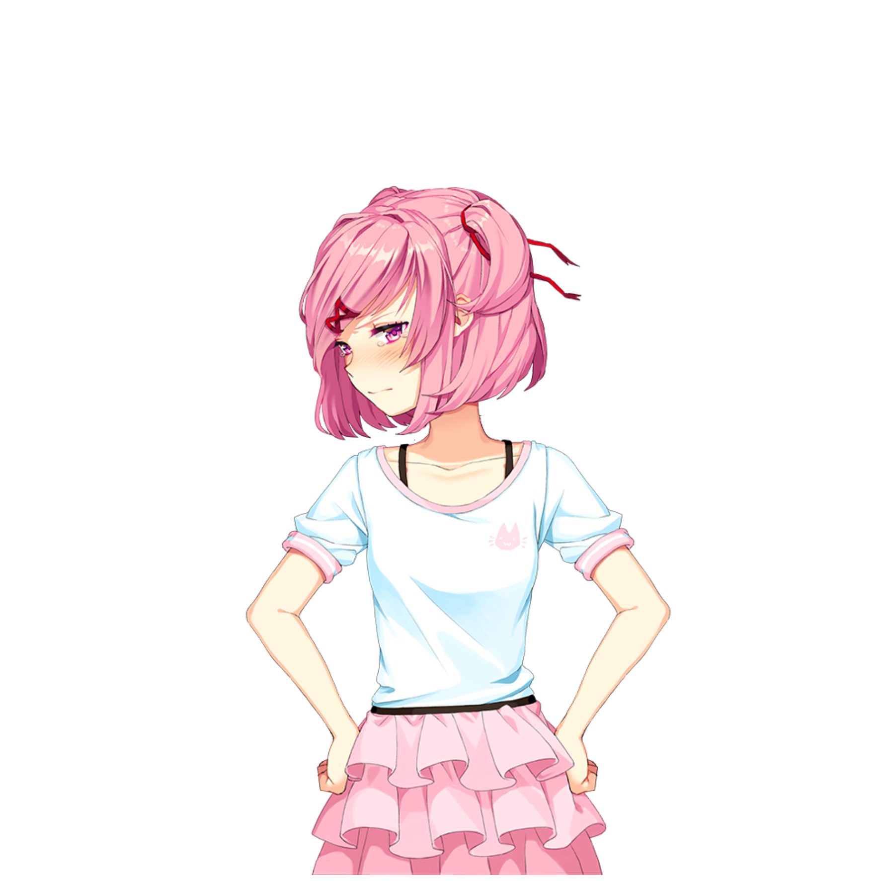 natsuki natsukibestgirl ddlc sticker by @cabbage_cade.