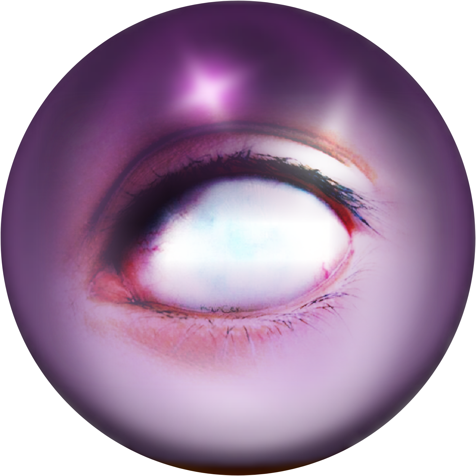 button glass eye hallowen scary sticker by josicreek