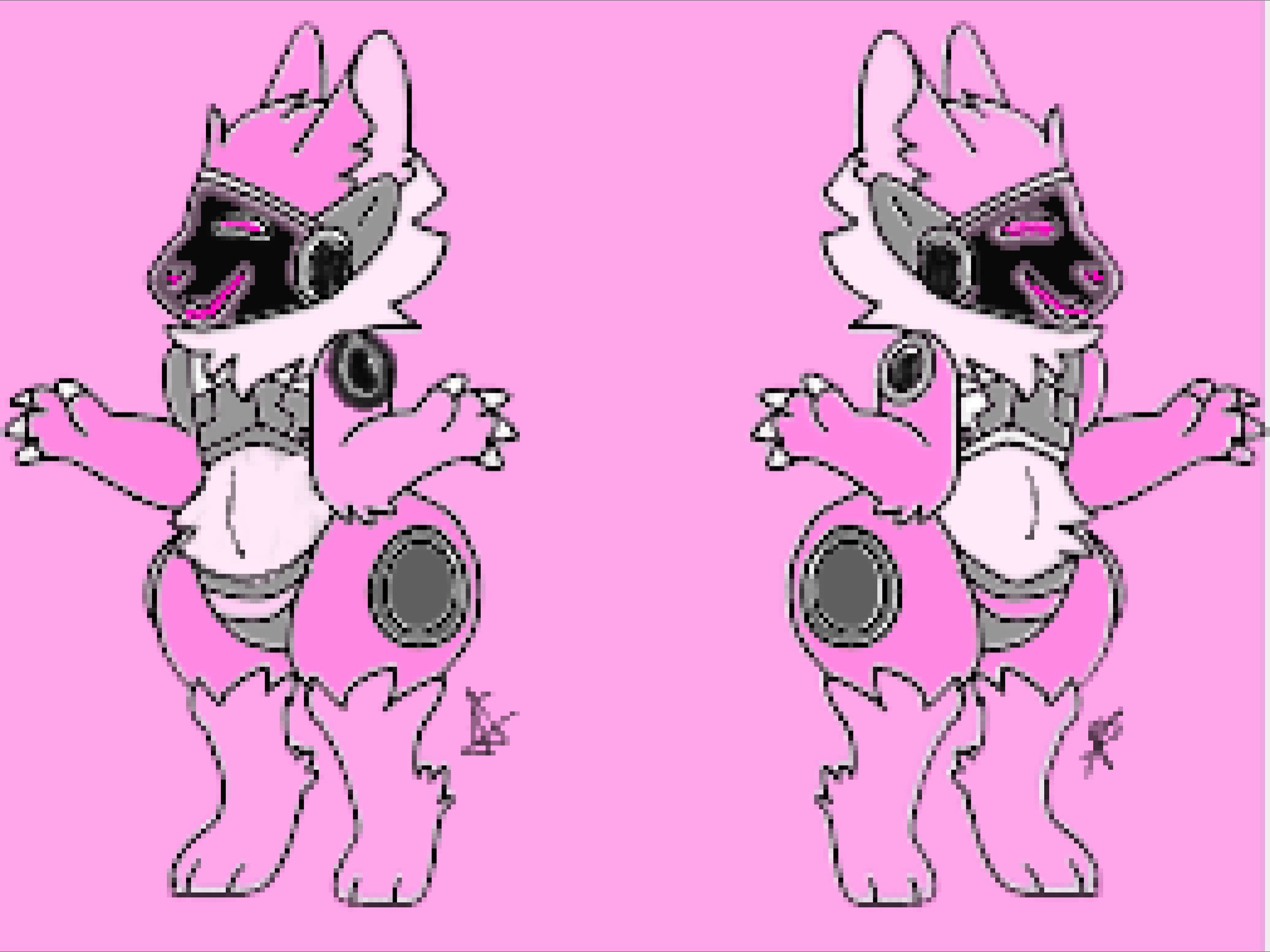 This visual is about freetoedit reference protogen New twin protogen ocs! 