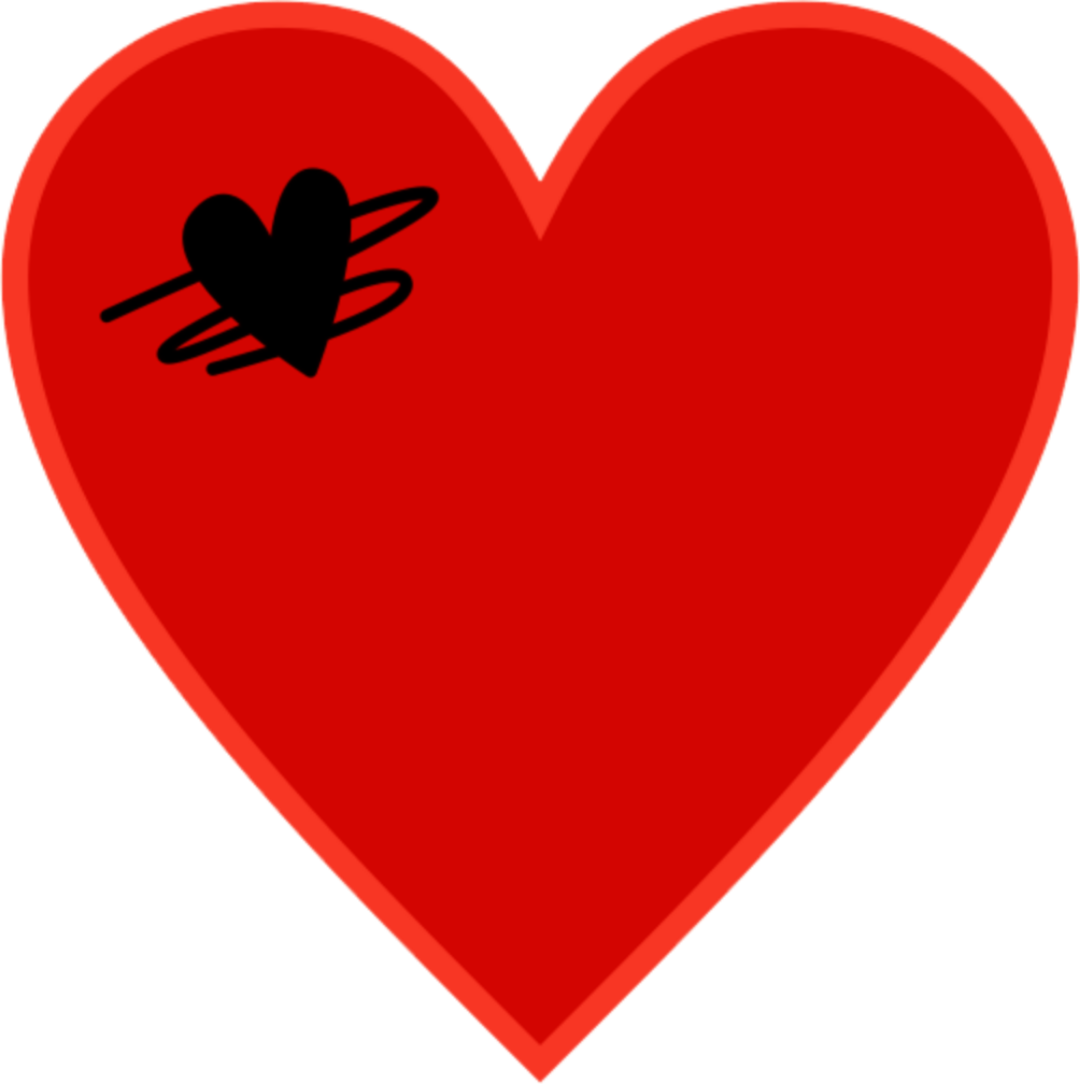 red black hearts heart love sticker by heartlover79