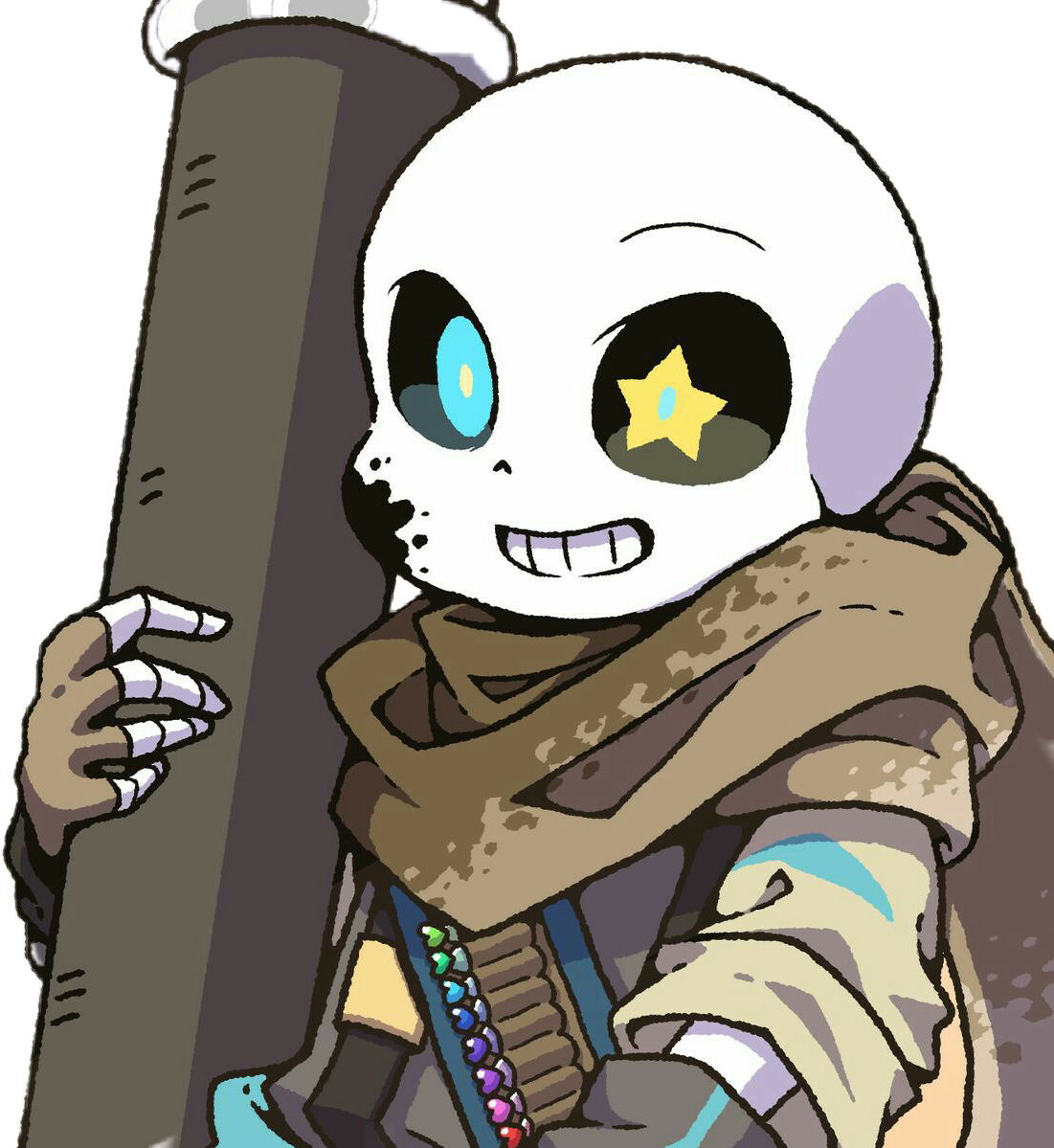 undertalesans underverse inktale sticker by @laurara29