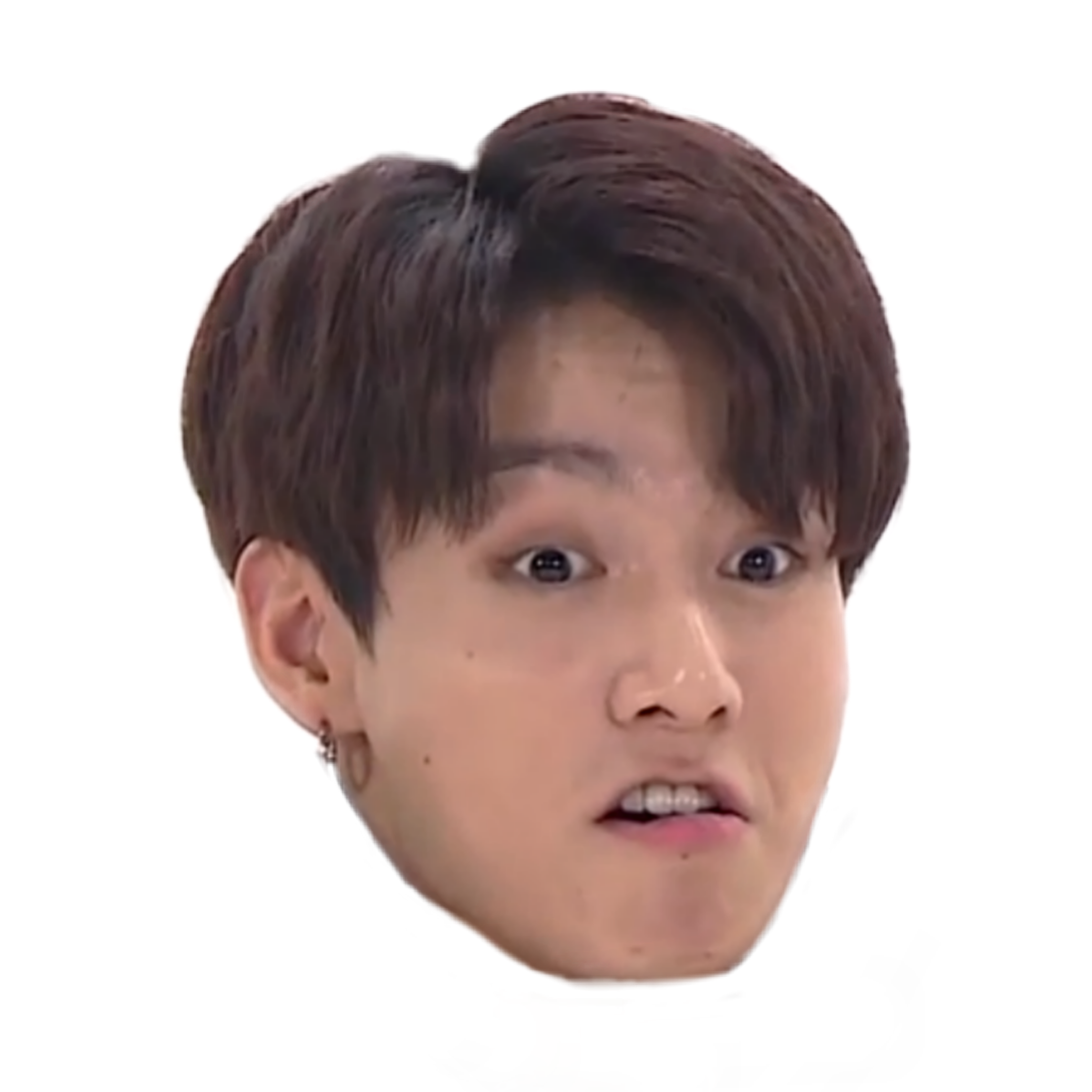 jungkook memes face bts - Sticker by Taekkw