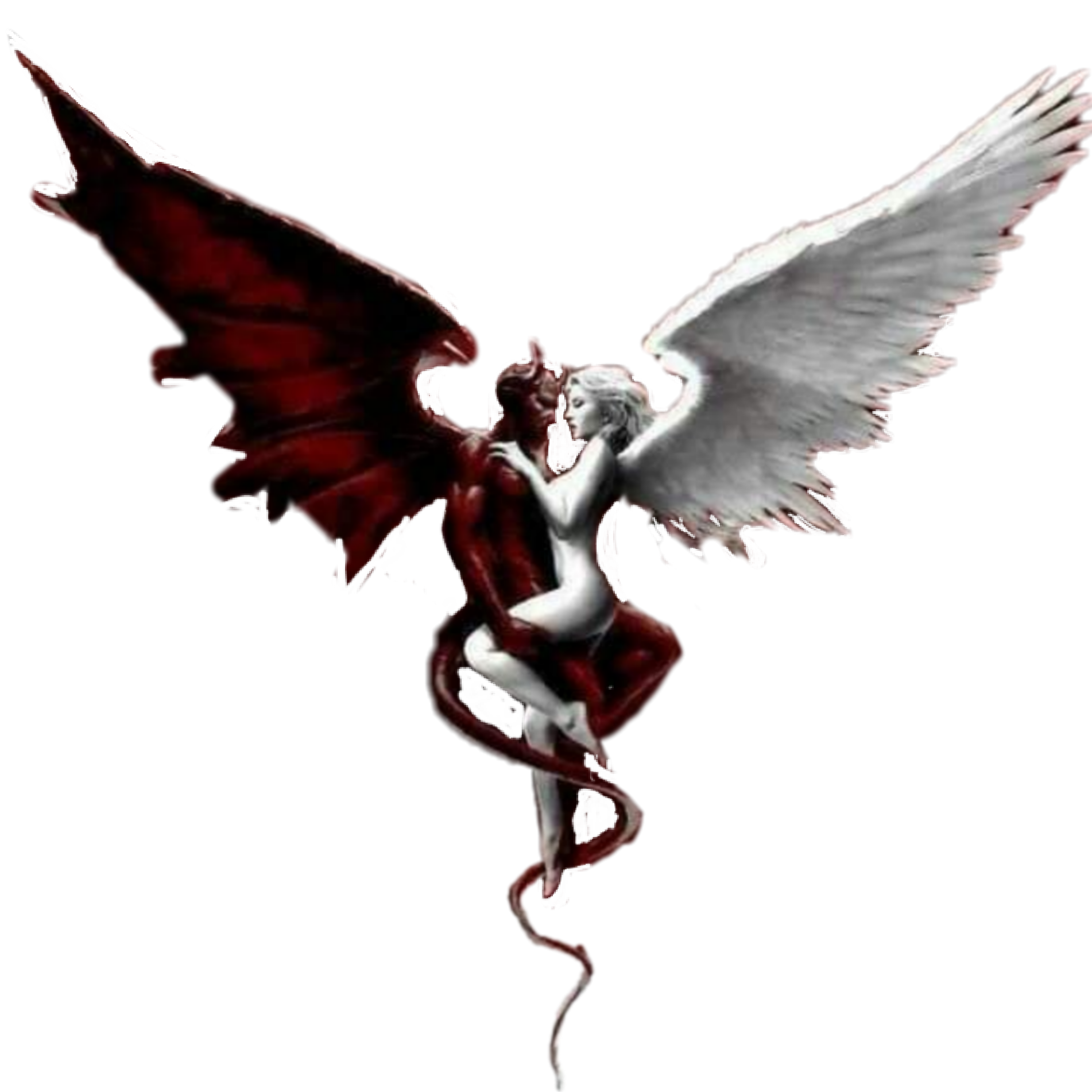 devil angel love sex passion sticker by @alwaysmetal86 