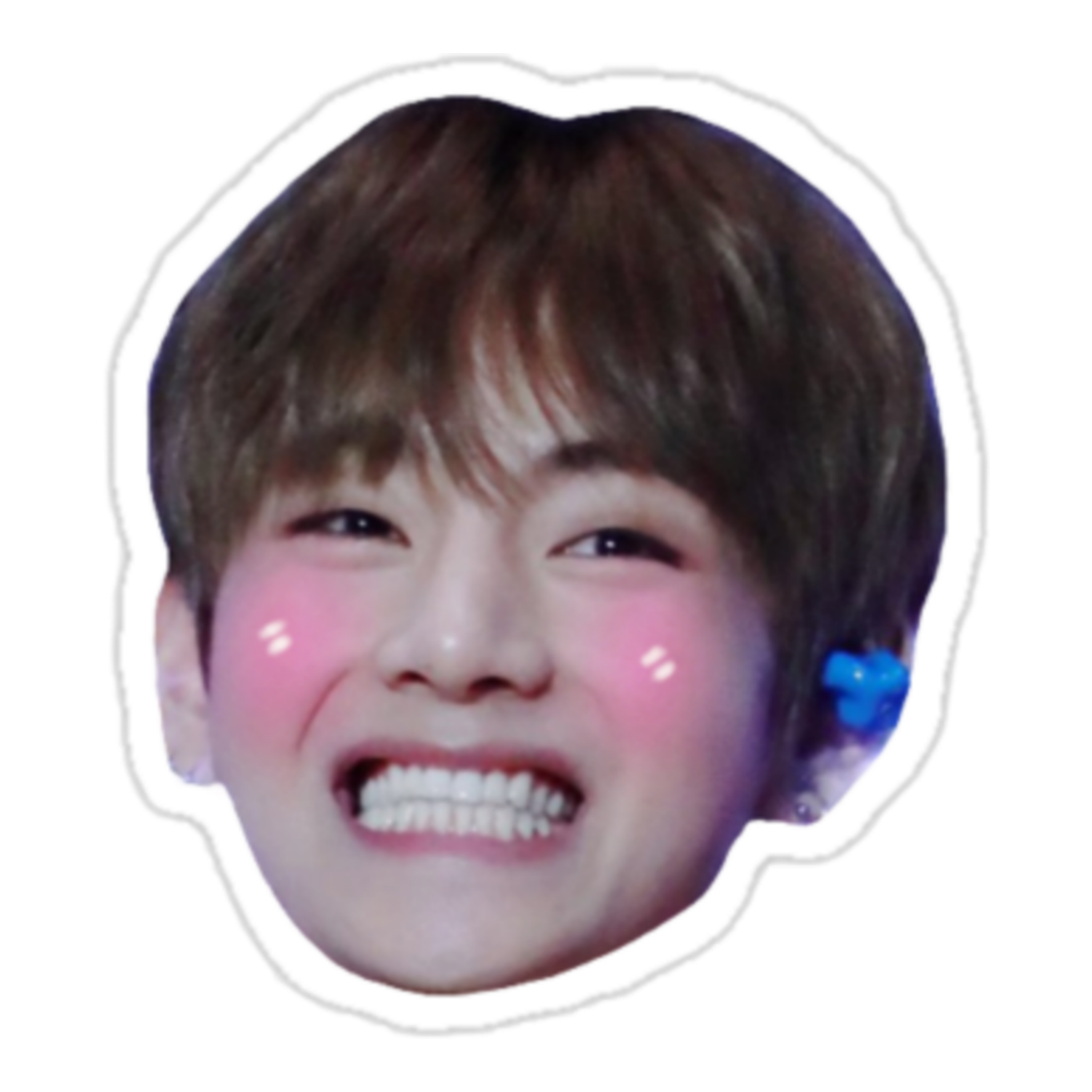 Taehyung V Bts Taetae Smile Sticker By Xiomi Multifan