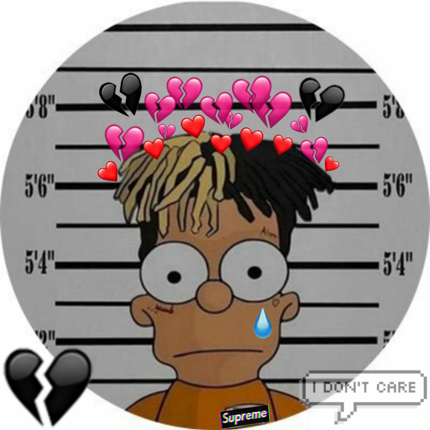 about freetoedit xxxtentacion bart simpson sad #freetoedit #xxxtentacion #B...