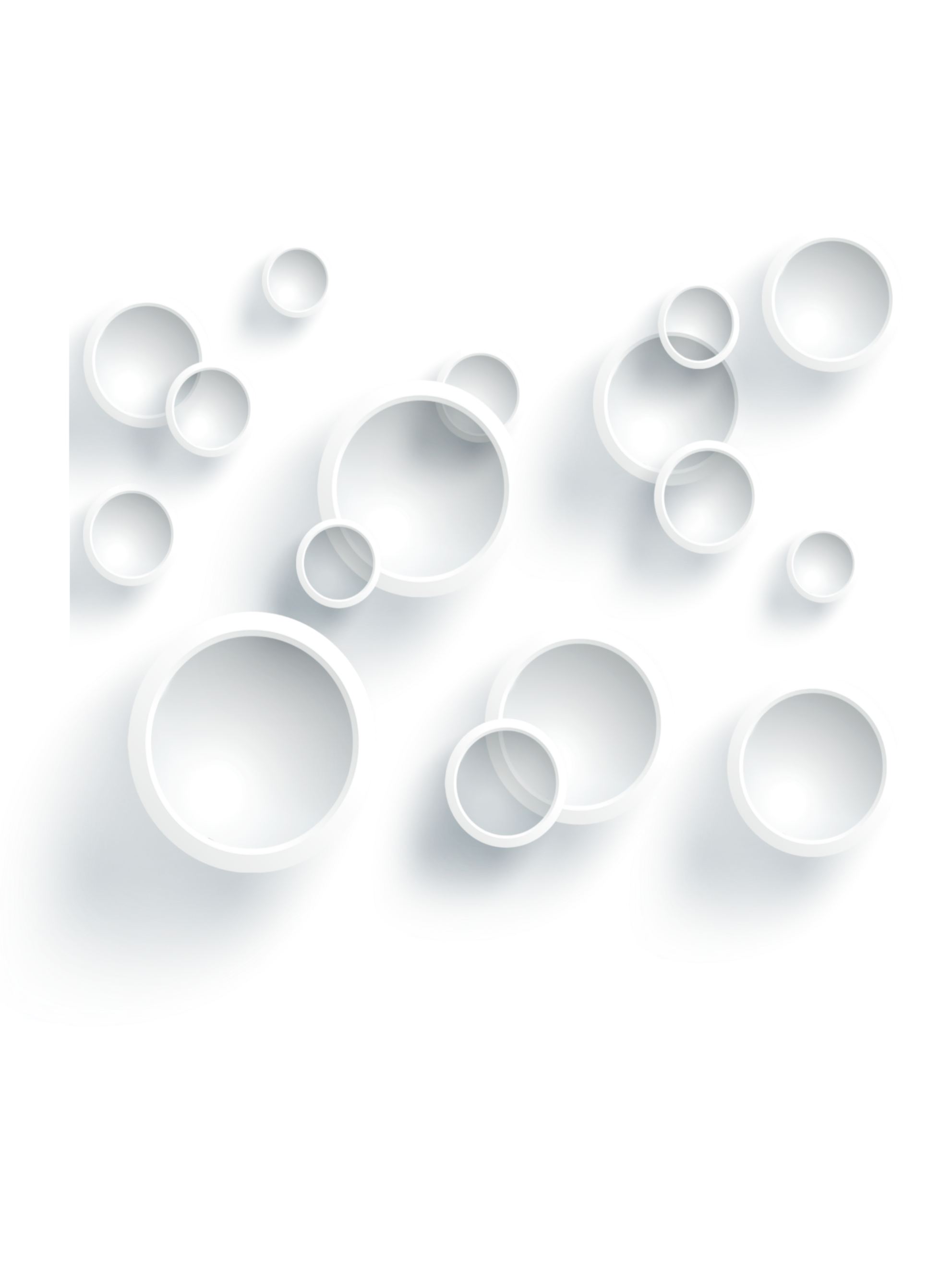 Кружочки разных размеров. Белые круги много. Серый цвет в кружочке. Картинка фон черно с кружком белым. Белые круги много.