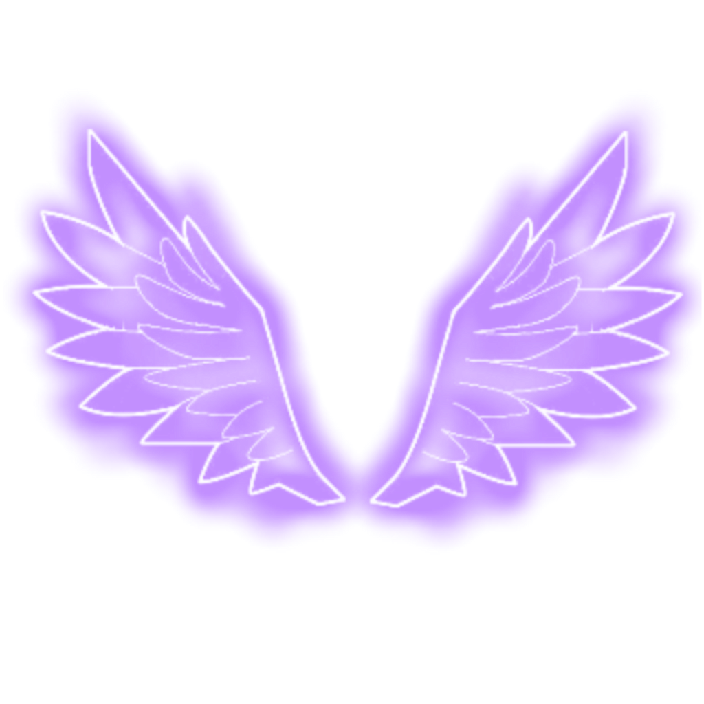 neon fly wings wing angel purple tumblr cool sticker...