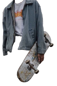 thrasher skateboard aesthetic moodboard png freetoedit