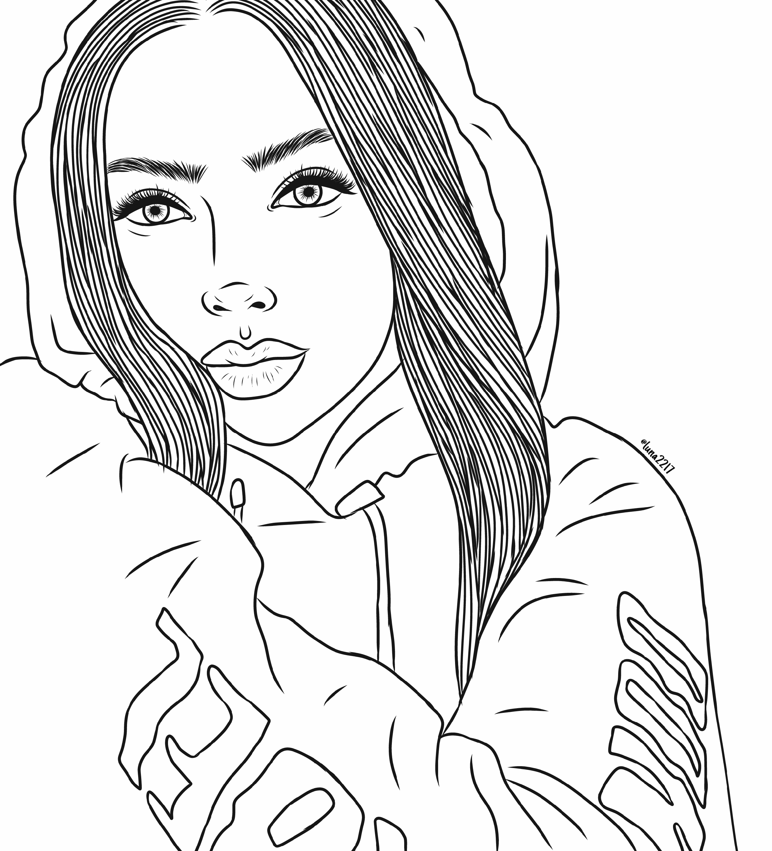 Aesthetic Coloring Pages Anime Aesthetic Coloring Pages Of People
