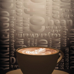 draw coffee typography