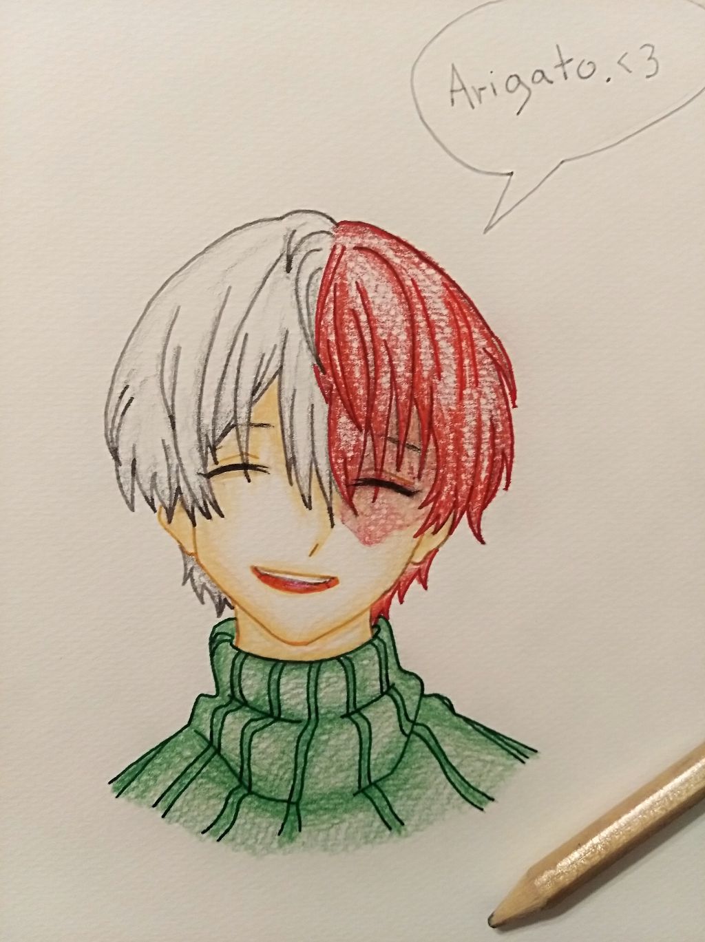 How To Draw Shoto Todoroki Step By Step For Beginners : How to draw ...