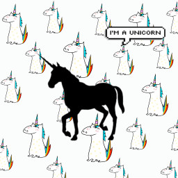 freetoedit unicorn unicornio rainbow wallpapers