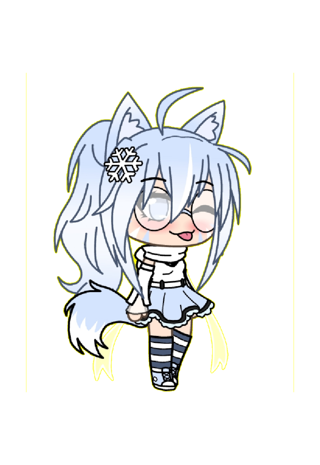 Icegirl Gachalife Freetoedit Sticker By @fireicewolf21