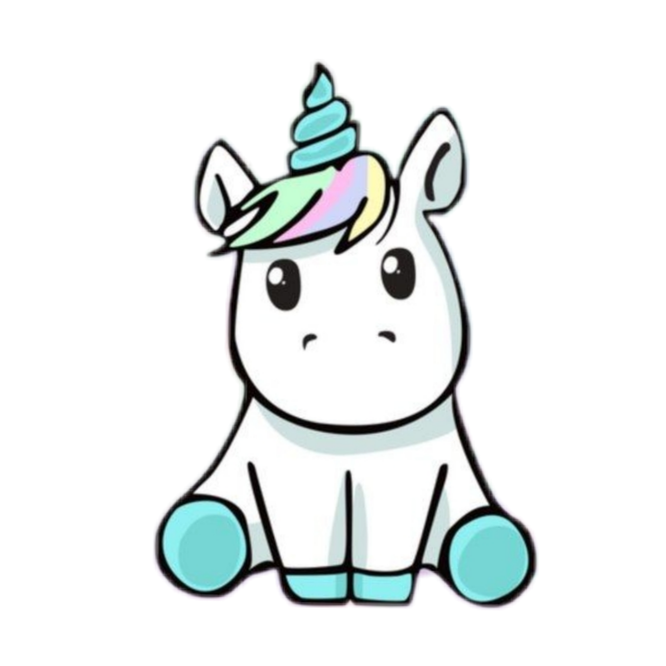 unicorn jednorożec freetoedit #unicorn sticker by @nwmnoonwm