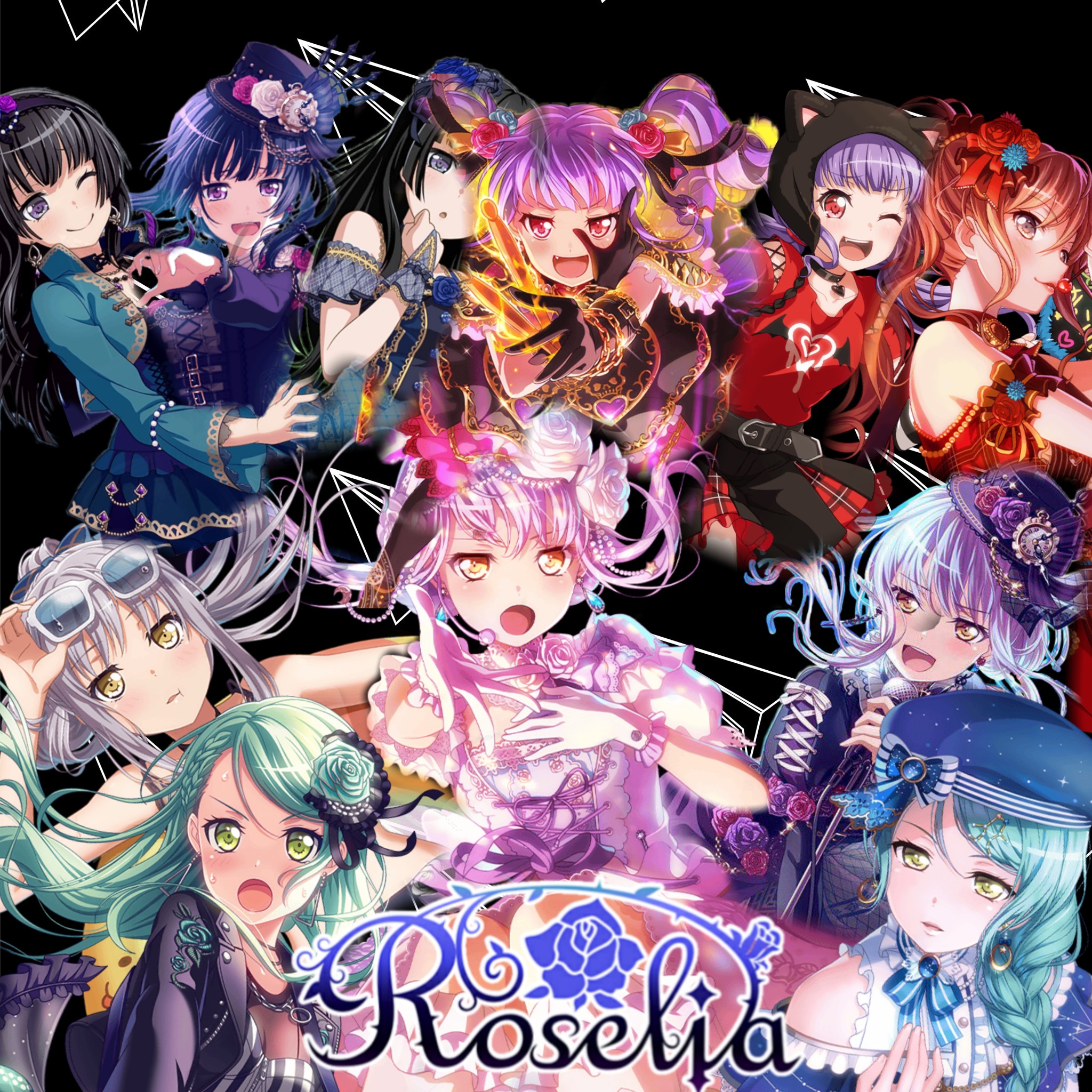 Bandori Roselia By Bandoristickers