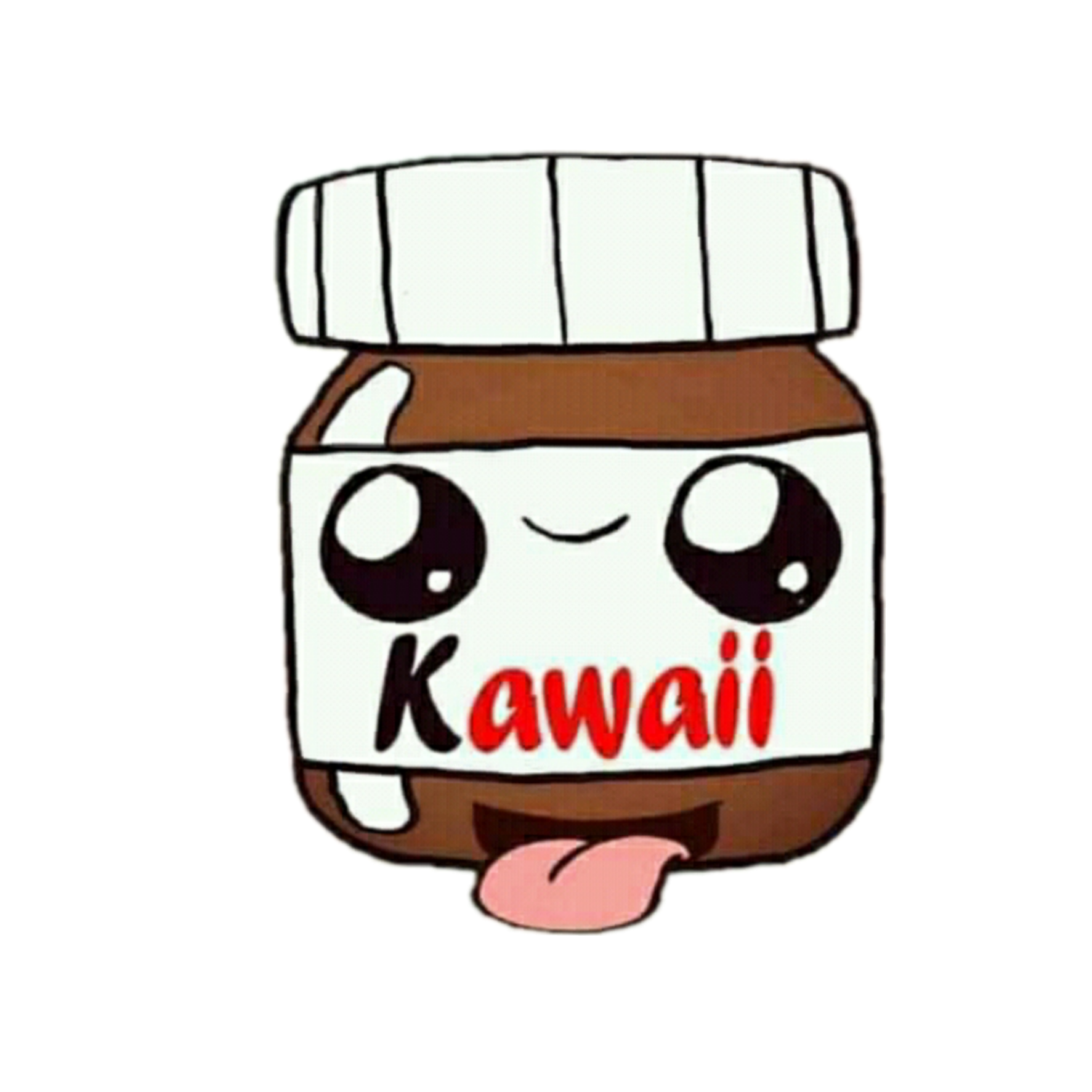  nutella  kawaii  kawatella Sticker by lc3990805