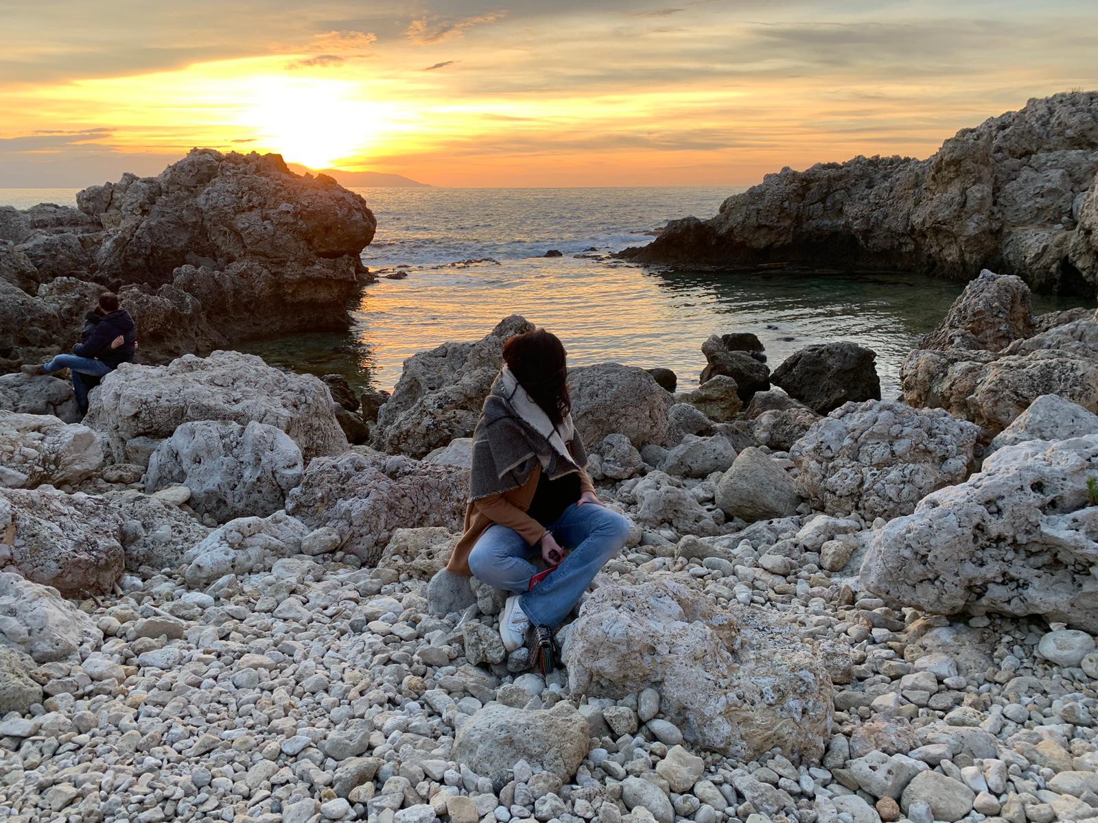 Piscina Di Venere Sicily Milazzo Landscape Sunset Beati