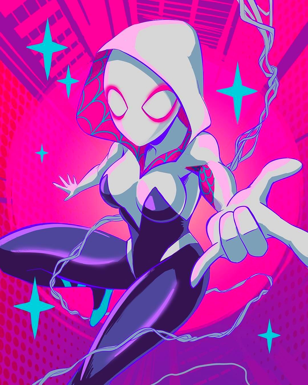 This visual is about spidergwen gwenstacy fanart spiderverse spidermanintot...