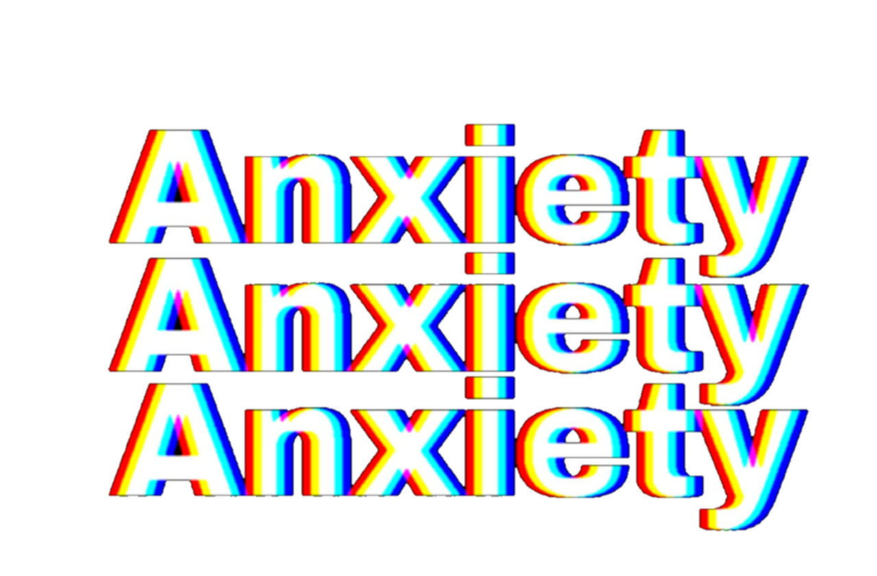 Wordglitch Anxiety Freetoedit Sticker By spankme daddy 