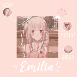 anime animegirl waifu emilia rezero