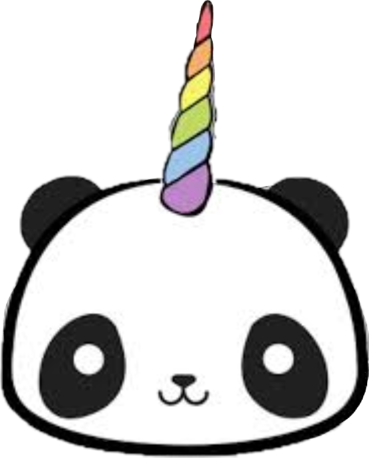 Unicorn Panda Coloring Page Cute Animals Unicorns Coloring Pages