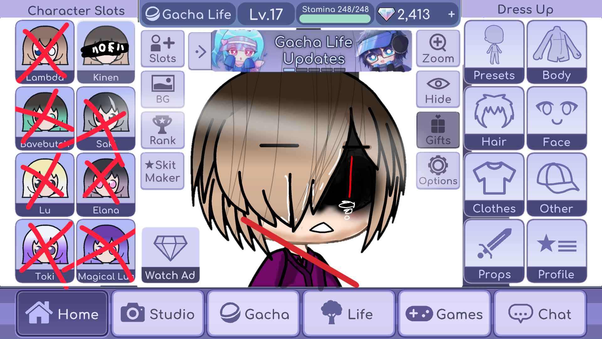 Gacha Tears Png Gacha Creepy Pngitem Gachalife Auge Freetoedit | Images ...