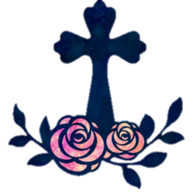 #cross #roses #faith #glitter #believe 