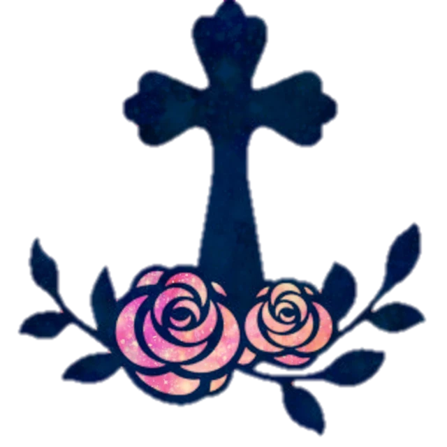 #cross #roses #faith #glitter #believe 