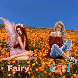freetoedit fairy girl fairyvsgirl