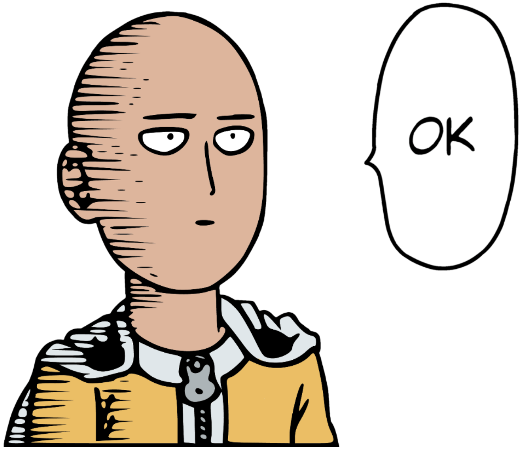 One Punch Man Ok, Anime, , , Background, and, Funny Saitama HD wallpaper |  Pxfuel